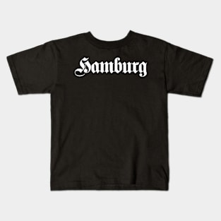 Hamburg written with gothic font Kids T-Shirt